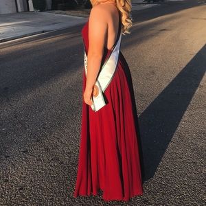 wine/burgundy formal, prom, bridesmaid dress.